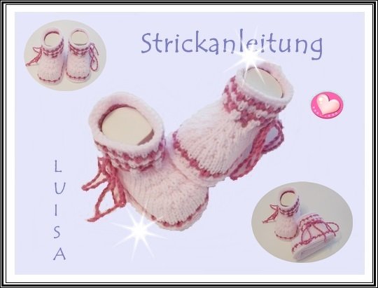 Strickanleitung Babyschuhe "Luisa", #52