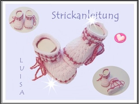 Strickanleitung Babyschuhe "Luisa", #52