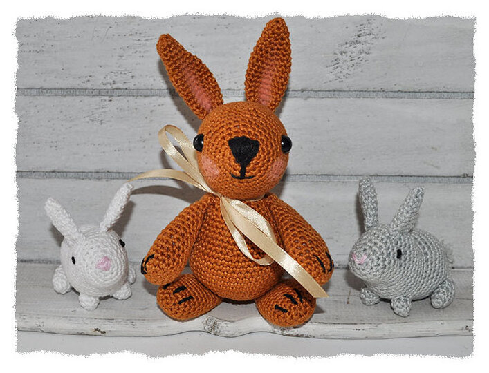 E-Book - Häkelanleitung - Hasi Hansi und Friends - Hase - Kaninchen - Karotte - Salat