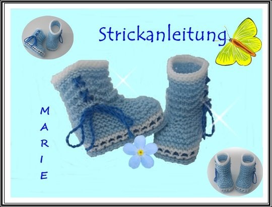 Strickanleitung Babystiefel "Marie", #53