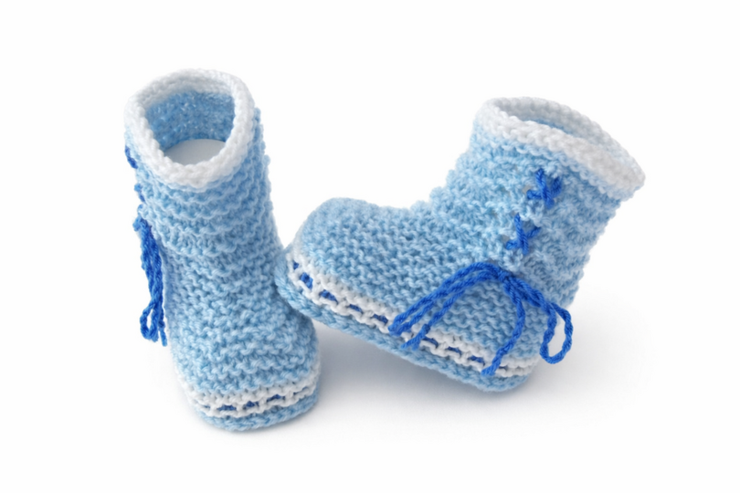 Strickanleitung Babyschuhe, Stiefel "Marie"