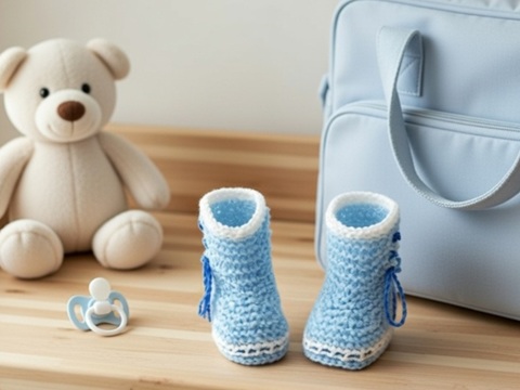 Strickanleitung Babyschuhe, Stiefel "Marie"