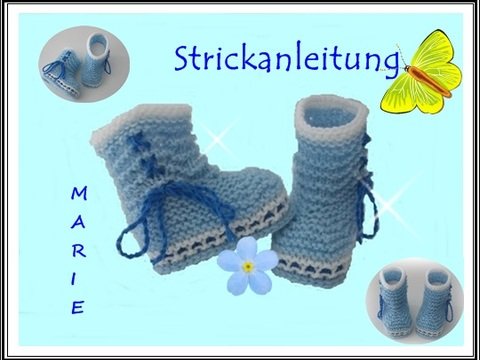 Strickanleitung Babystiefel "Marie", #53