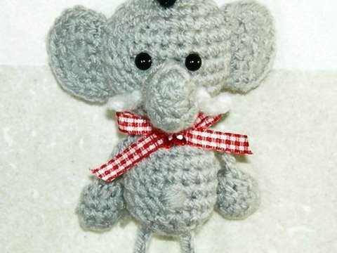 Taschenbaumler Elefant,  Häkelanleitung als PDF