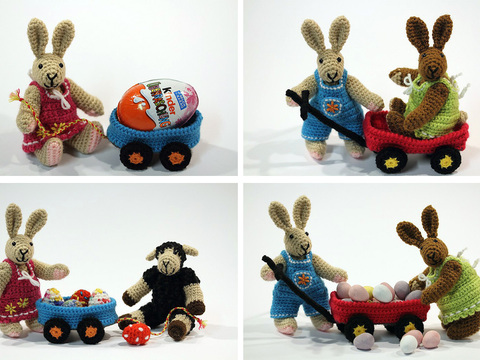 Häkelanleitung Sweepies Bollerwagen