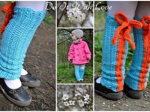 Häkelanleitung Beinstulpen Legwärmer "Primavera"