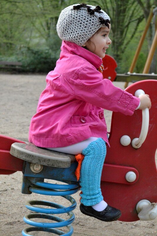 Häkelanleitung Beinstulpen Legwärmer "Primavera" - Bild 3