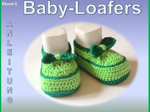 Baby Loafers Häkelanleitung