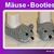 Baby Mäuse Booties Häkelanleitung
