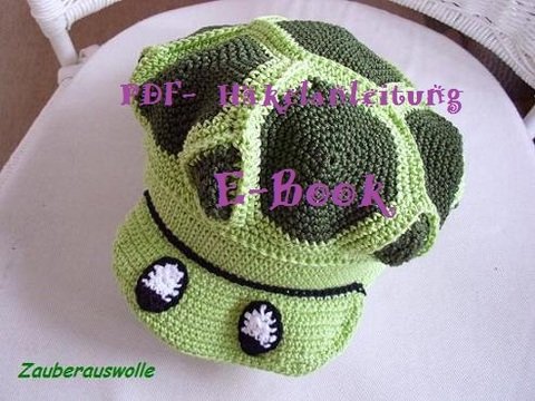  Häkelmütze E- Book *Schildi-Die Schildkrötenmütze*