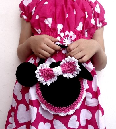 Crochet Pattern Purse Miss Bow Mouse