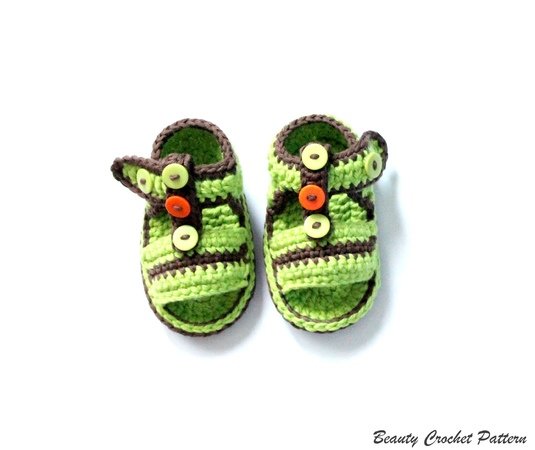 Crochet Pattern Baby Boy Sandals Baby Summer Crochet Shoes Pattern