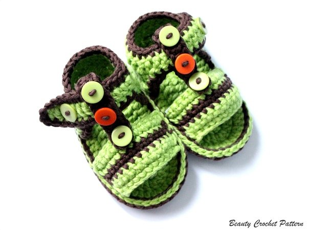 Crochet Pattern Baby Boy Sandals Baby Summer Crochet Shoes Pattern