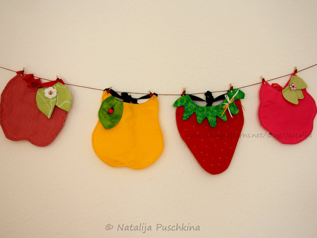 Süße Baby-Lätzchen Früchten