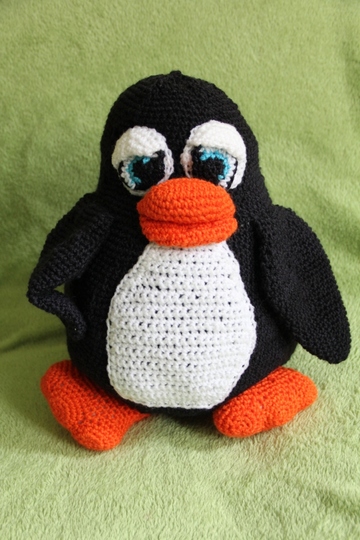 Häkelanleitung, Pinguin Otto. PDF