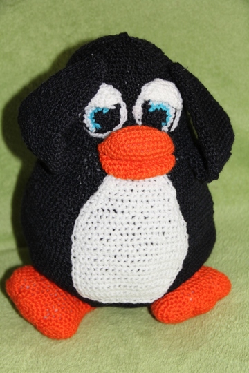 Häkelanleitung, Pinguin Otto. PDF