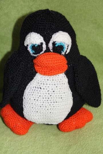 Häkelanleitung, Pinguin Otto. PDF