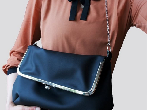 Nähanleitung Tasche Schnittmuster PDF Ledertasche Leder Taschenbügel Bügel