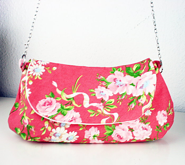 PDF Nähanleitung Clutch Schultertasche Tasche Handtasche