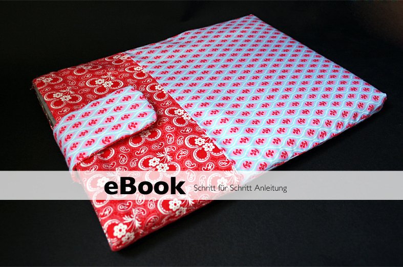 PDF Nähanleitung Hülle Sleeve Notebook Laptop Tasche Notebooktasche Handytasche