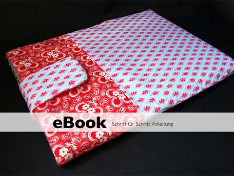 PDF Nähanleitung Hülle Sleeve Notebook Laptop Tasche Notebooktasche Handytasche