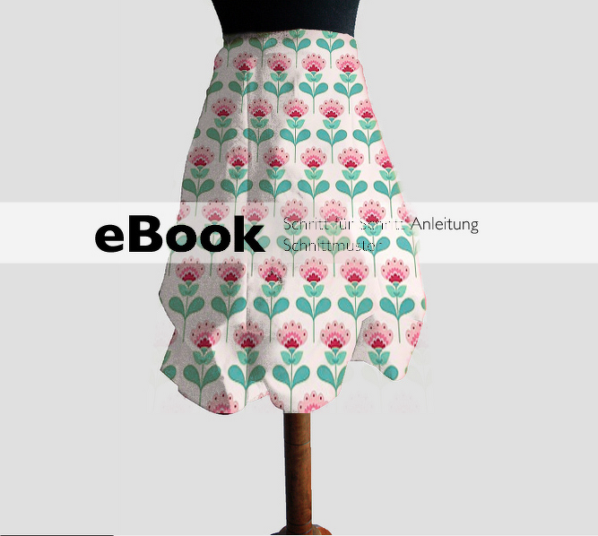 Nähanleitung Mädchen Rock Röcke Mädchenrock mit Falten A-Linienrock Tulpenrock - Bild 2