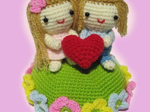 Valentinspaar - Amigurumi Häkelanleitung