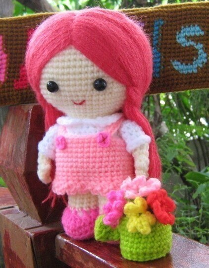 Jazzy the Flower Girl, Amigurumi Crochet Pattern