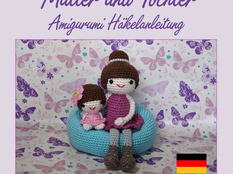 Mutter und Tochter Amigurumi Häkelanleitung