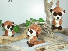 Taschenbaumler Erdmännchen, Häkelanleitung als PDF