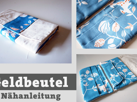 Nähanleitung Portmonee Geldbeutel Portemonnaie Geldbörse nähen