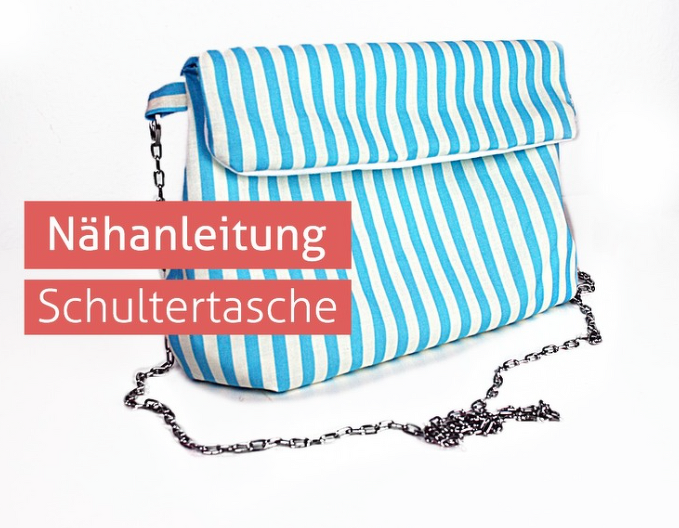 PDF Nähanleitung Schultertasche Tasche eBook Umhängetasche