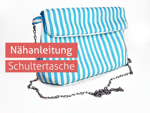 PDF Nähanleitung Schultertasche Tasche eBook Umhängetasche