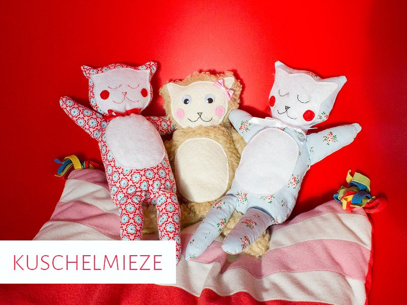 Kostenlos - Schnittmuster &amp; Nähanleitung Kuschelmieze