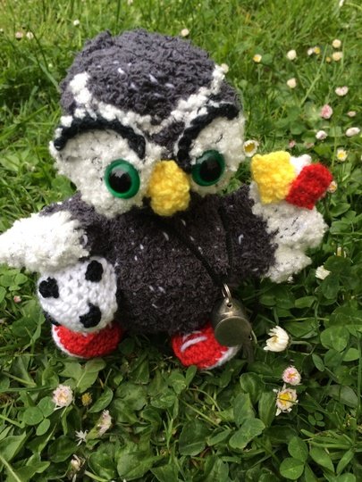 Häkelanleitung, Schiedsrichter Eule, PDF