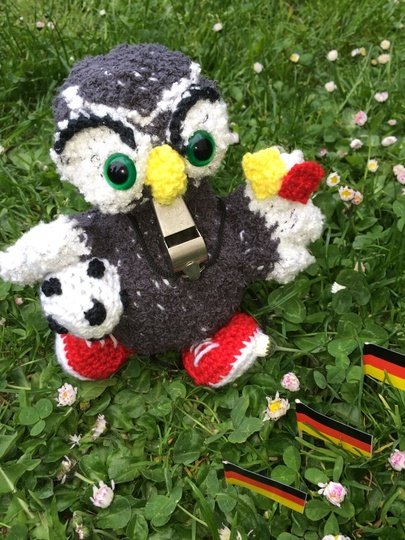 Häkelanleitung, Schiedsrichter Eule, PDF