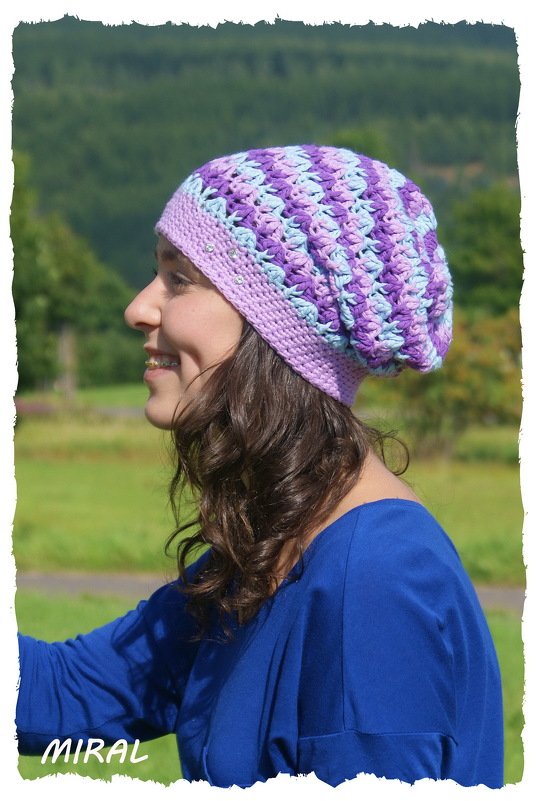 + Miral + Sommerbeanie häkeln, Beanie, Sommermütze, Ringelbeanie, Mütze - Bild 2