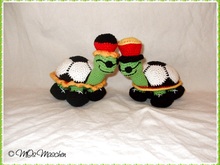 Erna und Egon, die Fußballfans - Häkelanleitung