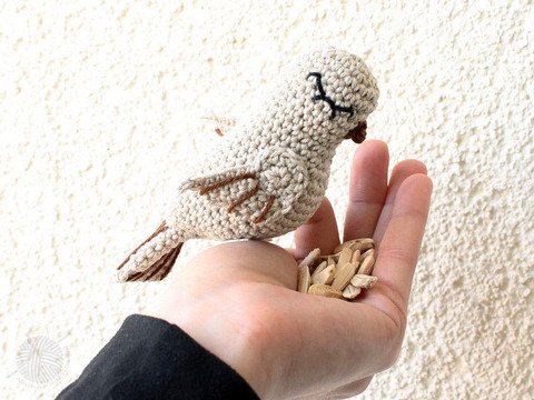 Amigurumi Vogel, ca. 12 cm (als Deko oder Anhänger)