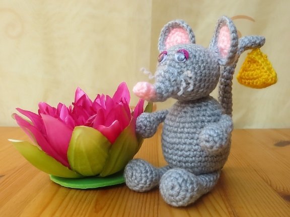 Mäuschen - wo ist der Käse? - Häkelanleitung