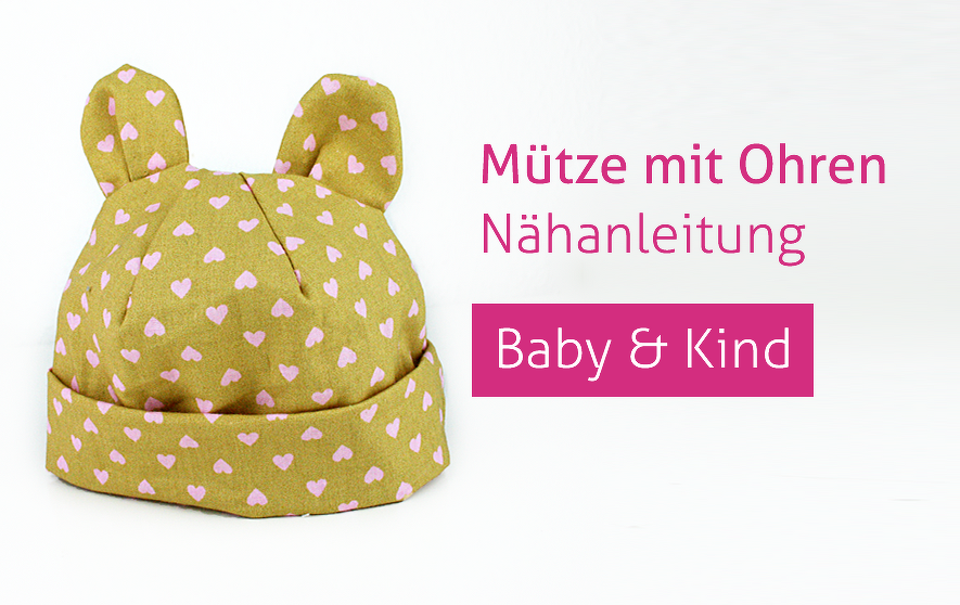 Mütze mit Ohren Kindermütze Babymütze Baby Kind Hut