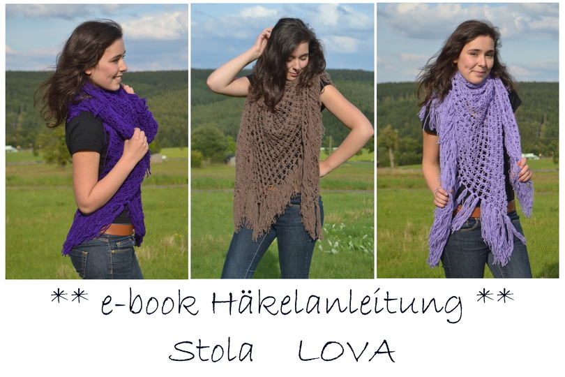 E-Book, Dreieckstuch + Lova + Liebesknoten oder Salomonstich