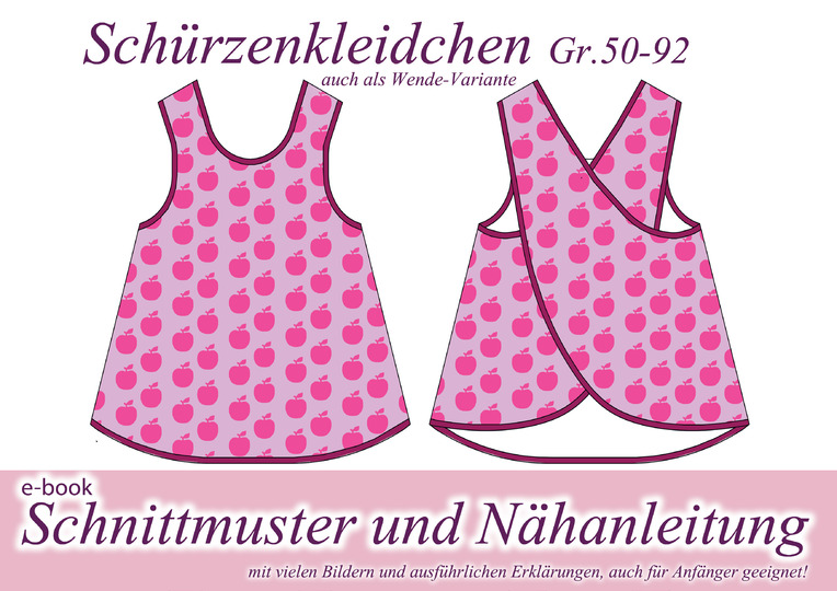Nähanleitung / Schnittmuster Schürzenkleid Kleid