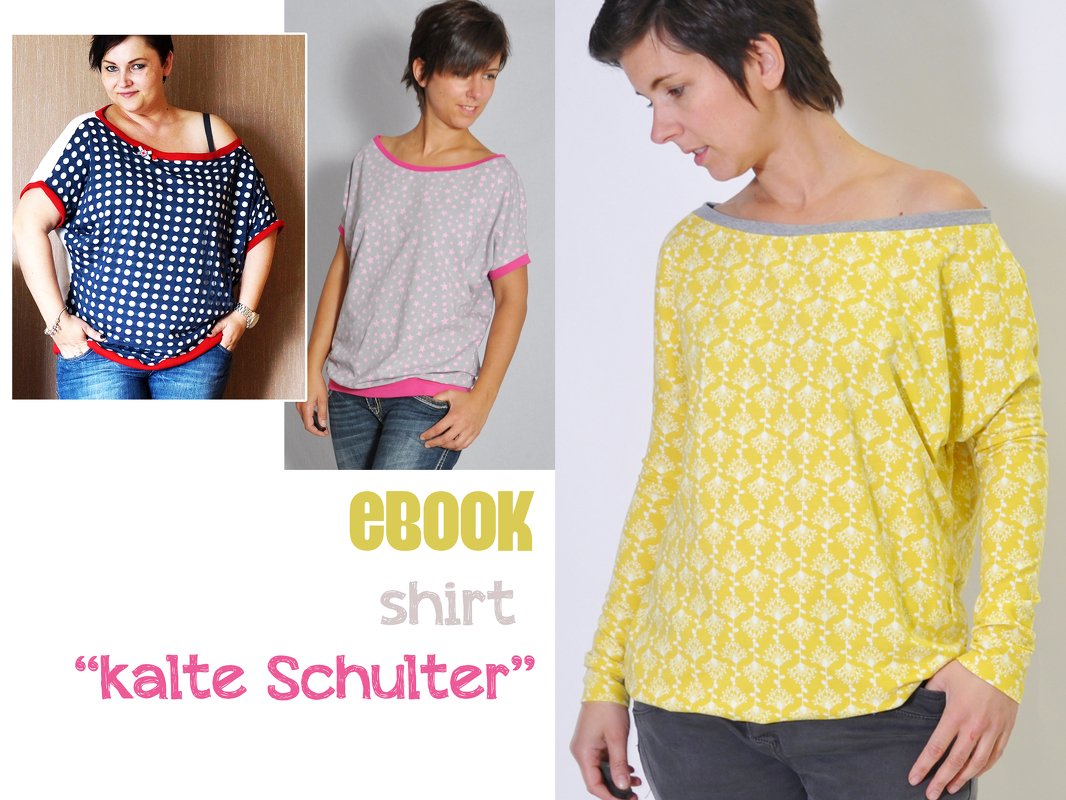 E-Book #51 - Shirt "kalte Schulter" - Kleid