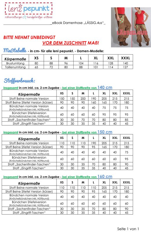 E-Book #57 - Damenhose "LÄSSIG.4us" - Bild 7