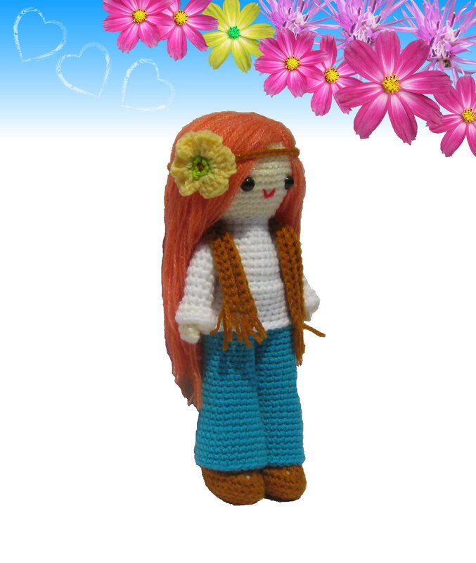 Hippie Daisy, Amigurumi crochet pattern - Image 3