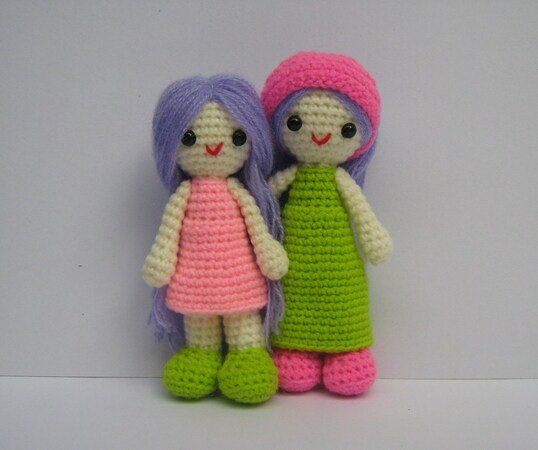 Sunshine girls, PDF  Crochet Pattern in English and German