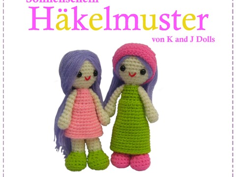 Sunshine girls, PDF  Crochet Pattern in English and German