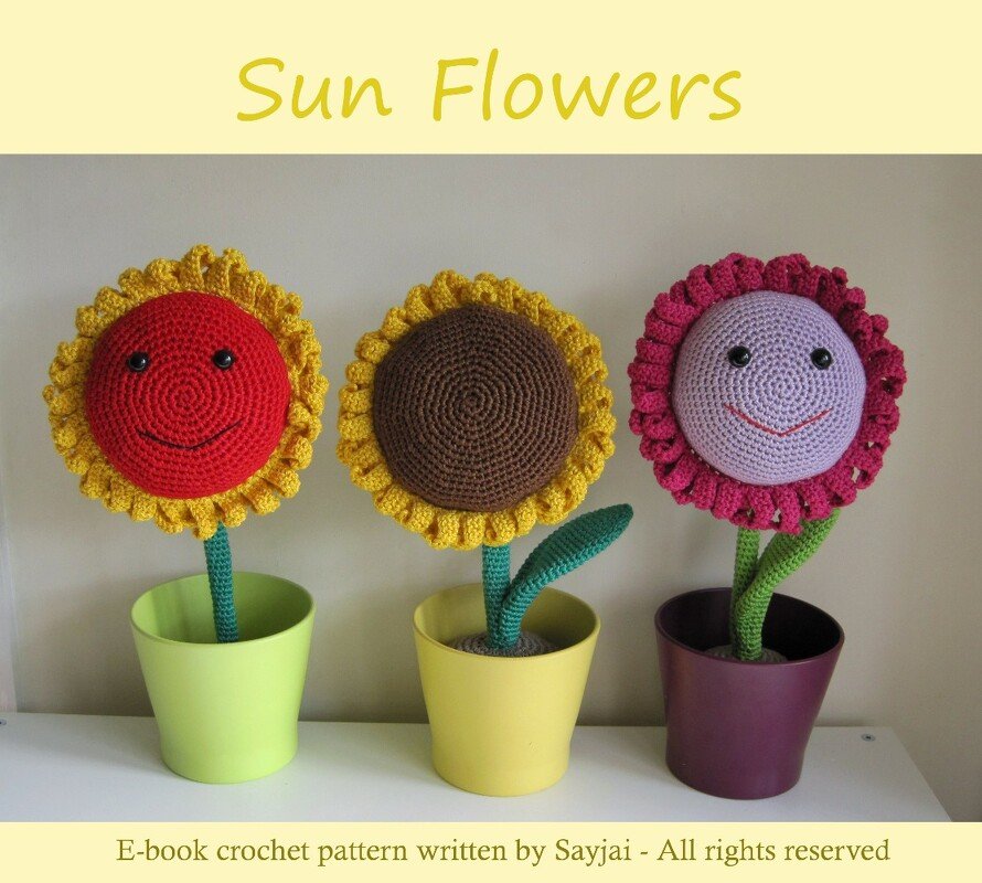 Sun Flowers Crochet Pattern