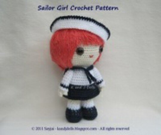 Sailor Girl, Amigurumi crochet pattern
